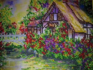 Bead Embroidery Kit Main Bead Embroidery Kit The old bridge