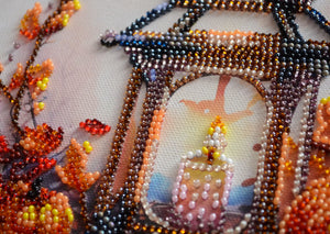 Bead Embroidery Kit Mid-sized bead embroidery kit Autumn light