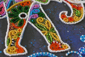 Bead Embroidery Kit Mid-sized bead embroidery kit Indian elephant