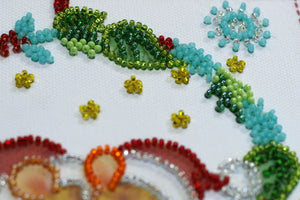 Bead Embroidery Kit Mini Bead embroidery kit Kisses