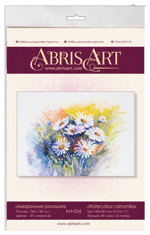 Cross Stitch Kit Cross-stitch kits Watercolour camomiles
