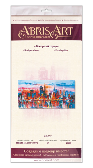 Bead Embroidery Kit Main Bead Embroidery Kit Evening city