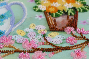 Bead Embroidery Kit Mid-sized bead embroidery kit April morning