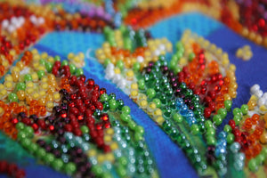 Bead Embroidery Kit Mini Bead embroidery kit Multicolored iris