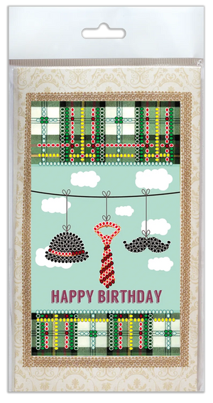 Postcards Bead Embroidery Kit Postcard Bead embroidery kit Gentleman's set