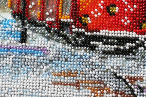 Bead Embroidery Kit Mid-sized bead embroidery kit Tram of wishes