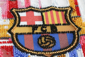Bead Embroidery Kit Mini Bead embroidery kit FC Barcelona