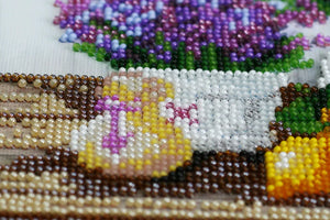 Bead Embroidery Kit Mid-sized bead embroidery kit Lavander`s aroma