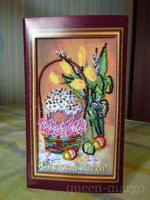 Postcards Bead Embroidery Kit Postcard Bead embroidery kit Easter – 9