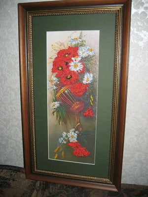 Bead Embroidery Kit Main Bead Embroidery kit Wild flowers