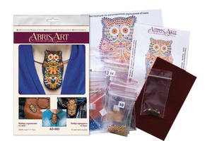 Brooch Embroidery Kit Decoration Owl