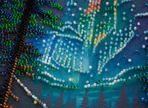 Bead Embroidery Kit Mid-sized bead embroidery kit Camping under the stars