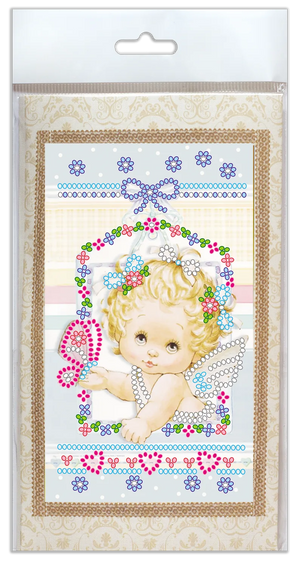 Postcards Bead Embroidery Kit Angel