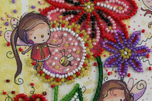 Bead Embroidery Kit Mini Bead embroidery kit Colored moths