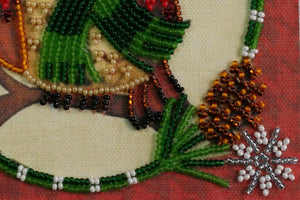 Bead Embroidery Kit Mini Bead embroidery kit Christmas motif