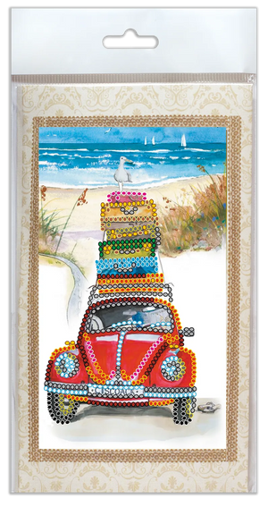 Postcards Bead Embroidery Kit Postcard Bead embroidery kit Vacation at the seaside