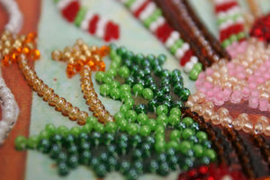 Bead Embroidery Kit Mini Bead embroidery kit Holiday sweets