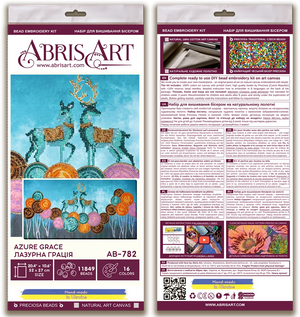 Bead Embroidery Kit Main Bead Embroidery Kit Azure Grace