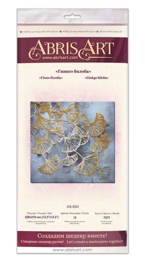 Bead Embroidery Kit Main Bead Embroidery Kit Ginkgo biloba