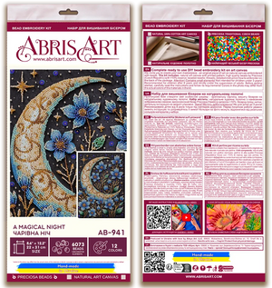Bead Embroidery Kit Main Bead Embroidery Kit A magical night