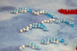 Bead Embroidery Kit Mid-sized bead embroidery kit Passing wind