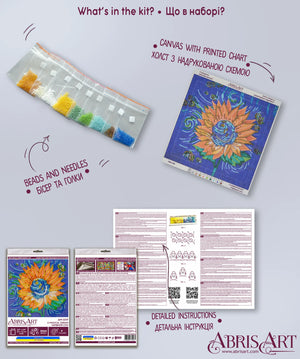 Bead Embroidery Kit Mini Bead embroidery kit A magical dream