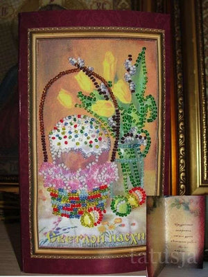 Postcards Bead Embroidery Kit Postcard Bead embroidery kit Easter – 9