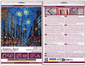 Bead Embroidery Kit Mid-sized bead embroidery kit The rhythm of life
