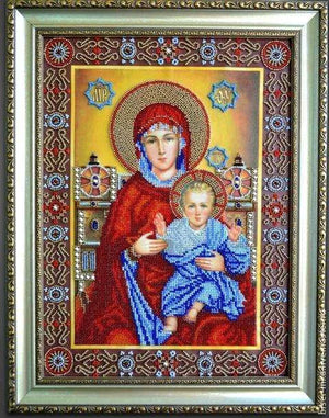 Bead Embroidery Kit Main Bead Embroidery Kit Wedding Icon – The Holy Mother of God