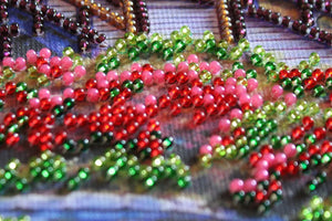 Bead Embroidery Kit Mini Bead embroidery kit Flowers in the pond