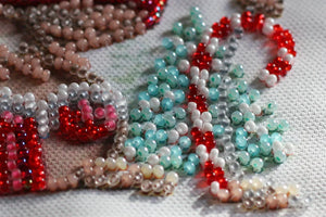Bead Embroidery Kit Mini Bead embroidery kit Winter magic