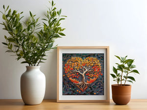 Bead Embroidery Kit Mid-sized bead embroidery kit Warm feelings