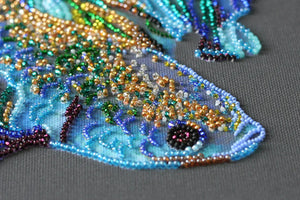 Bead Embroidery Kit Main Bead Embroidery Kit Blue gold