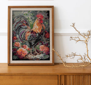 Cross Stitch Kit Cross-stitch kits The Rooster in the Yard