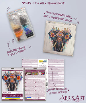 Bead Embroidery Kit Mid-sized bead embroidery kit Secrets of the east