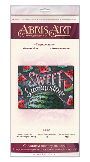 Bead Embroidery Kit Main Bead Embroidery Kit Sweet summertime