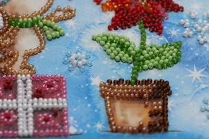 Bead Embroidery Kit Mini Bead embroidery kit Winter miracle