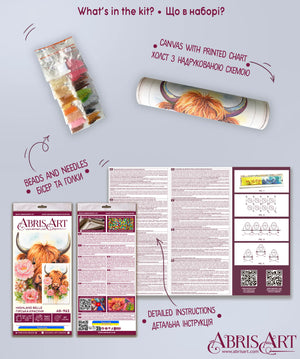 Bead Embroidery Kit Main Bead Embroidery Kit Highland Belle