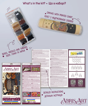 Bead Embroidery Kit Main Bead Embroidery Kit The oracle between day and night
