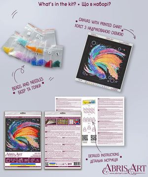 Bead Embroidery Kit Mini Bead embroidery kit Variegated