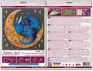 Bead Embroidery Kit Mid-sized bead embroidery kit Little One of Moonlit Legends