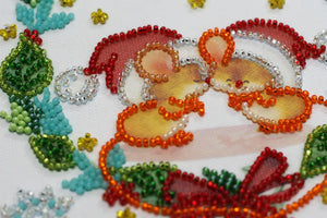 Bead Embroidery Kit Mini Bead embroidery kit Kisses
