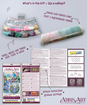 Bead Embroidery Kit Main Bead Embroidery Kit Summer water colors-1
