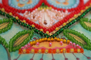Bead Embroidery Kit Mini Bead embroidery kit Summer heart
