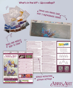 Bead Embroidery Kit Main Bead Embroidery Kit Flower chime