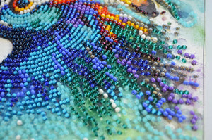 Bead Embroidery Kit Main Bead Embroidery Kit Respectable peacock