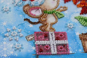Bead Embroidery Kit Mini Bead embroidery kit Winter miracle
