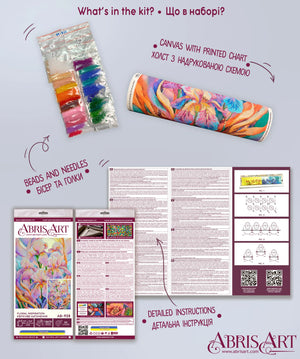 Bead Embroidery Kit Main Bead Embroidery Kit Floral inspiration