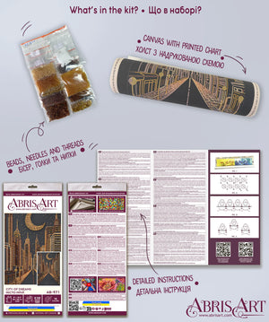 Bead Embroidery Kit Main Bead Embroidery Kit City of dreams