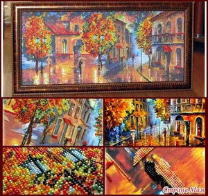 Bead Embroidery Kit Main Bead Embroidery Kit October colours